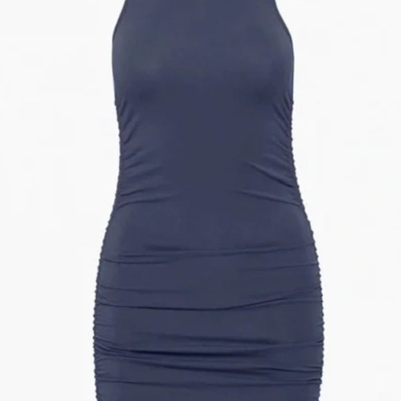 Aritzia Malibu Dress NAVY BLUE - Picture 2 of 3